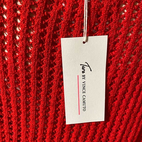 NWT Two By Vince Camuto Crochet Sweater - Picture 2 of 4
